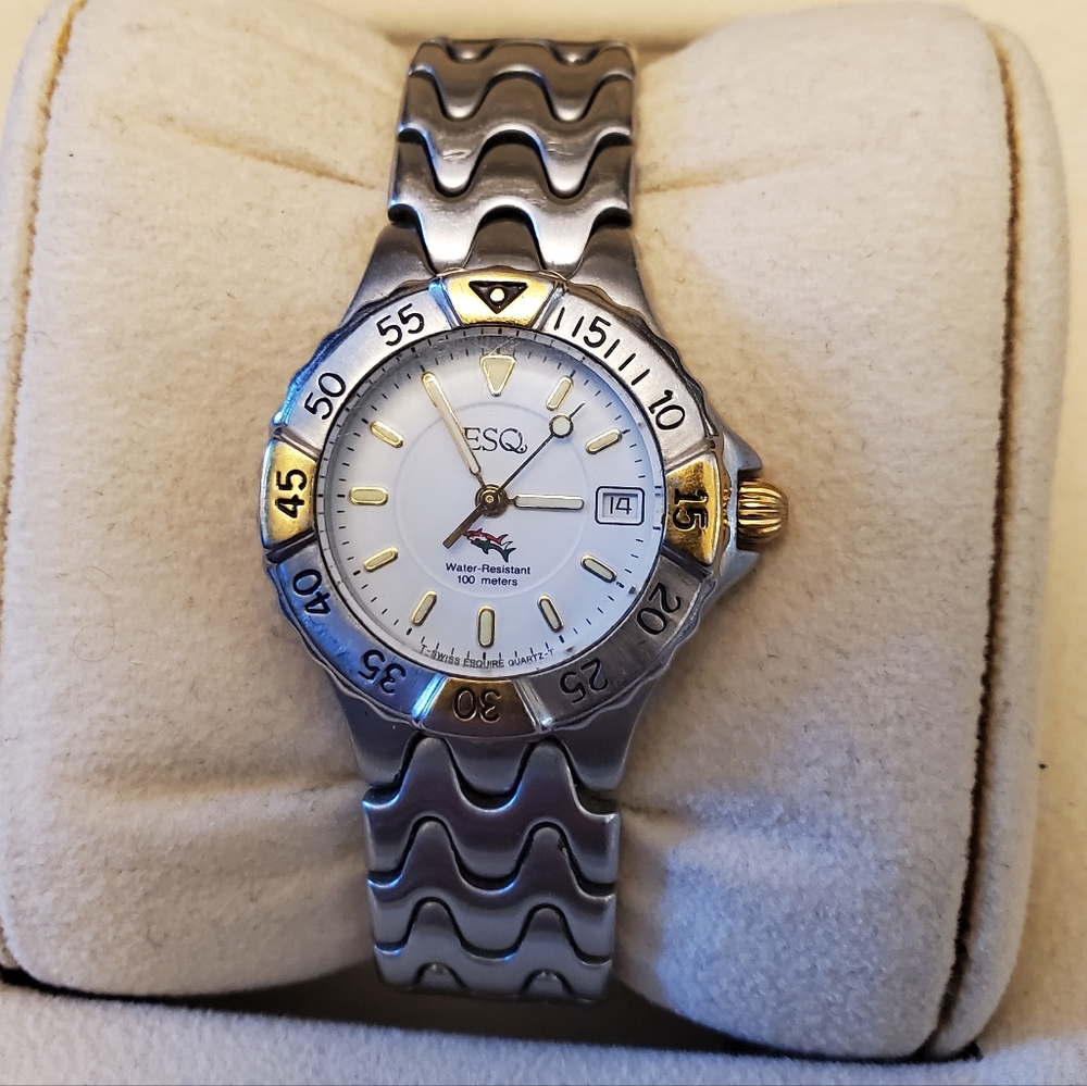 Vintagw ESQ Freedom Two-Tone Stainless Steel Watch